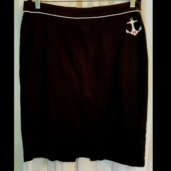 Lucky 13 classic vintage black pencil skirt - Picture 1 of 6